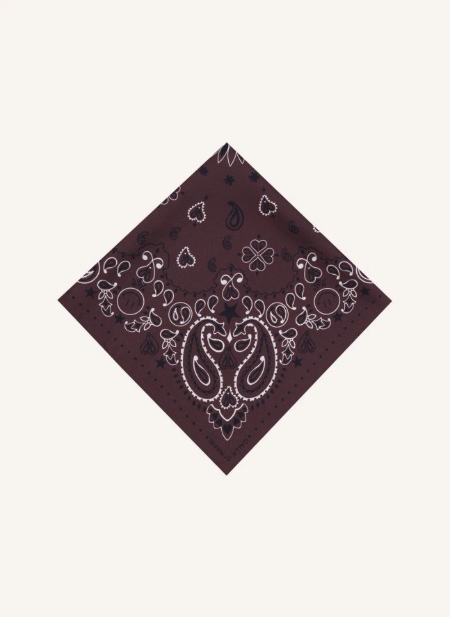 Bandana Small Etoile Soie | Café
