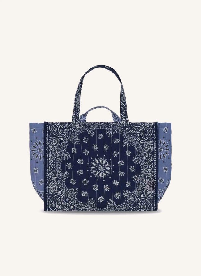 Maxi Cabas Love Coton | Chambray Bleu