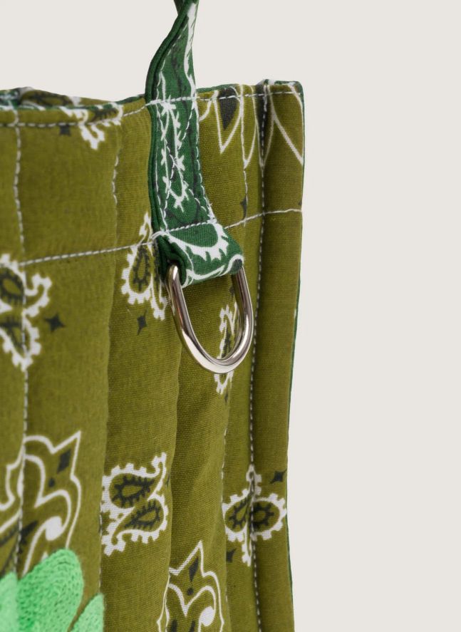 Mini Cabas Trèfle Coton | Vert