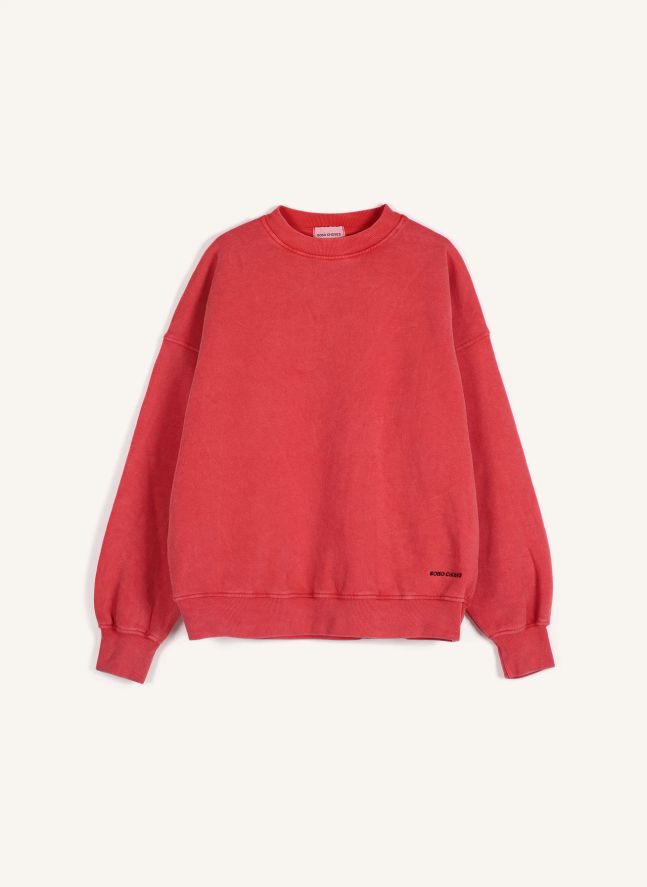 Sweat Hidden Monster Coton Bio | Rouge