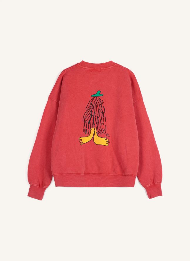 Sweat Hidden Monster Coton Bio | Rouge