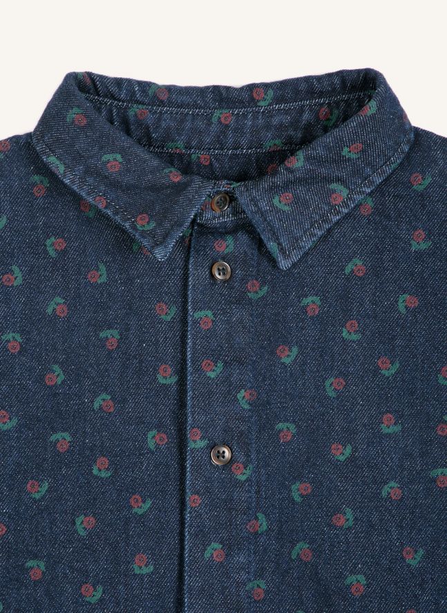 Chemise Swamp Whirl Coton Bio | Bleu marine