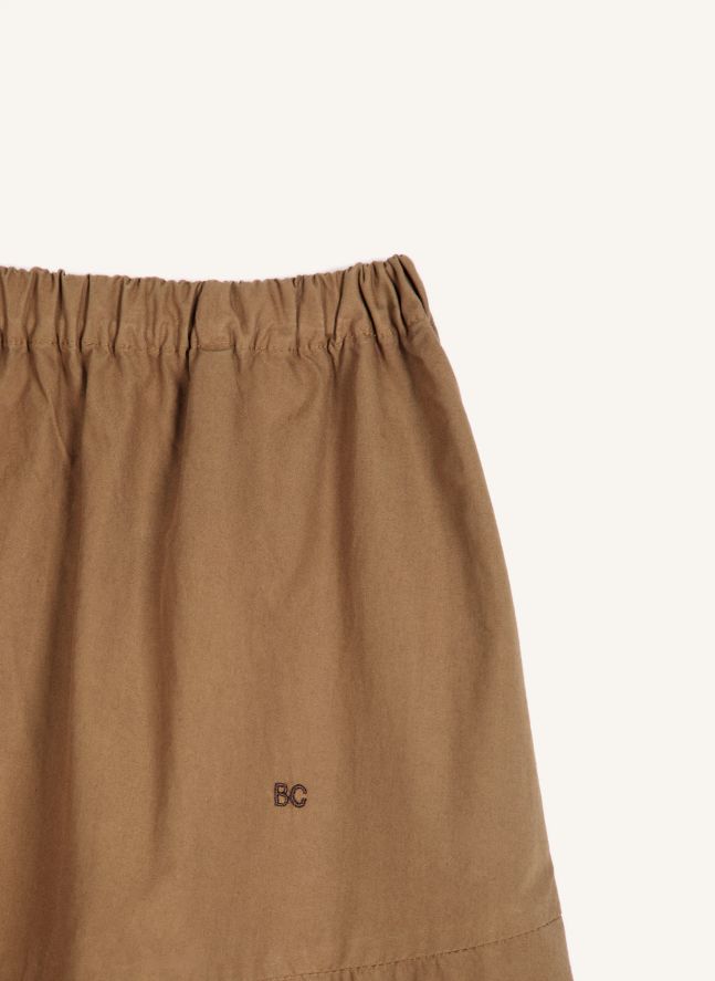 Jupe Evasée Coton Bio | Kaki