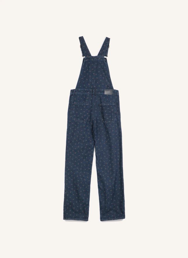 Salopette Swamp Whirl Coton Bio | Bleu marine