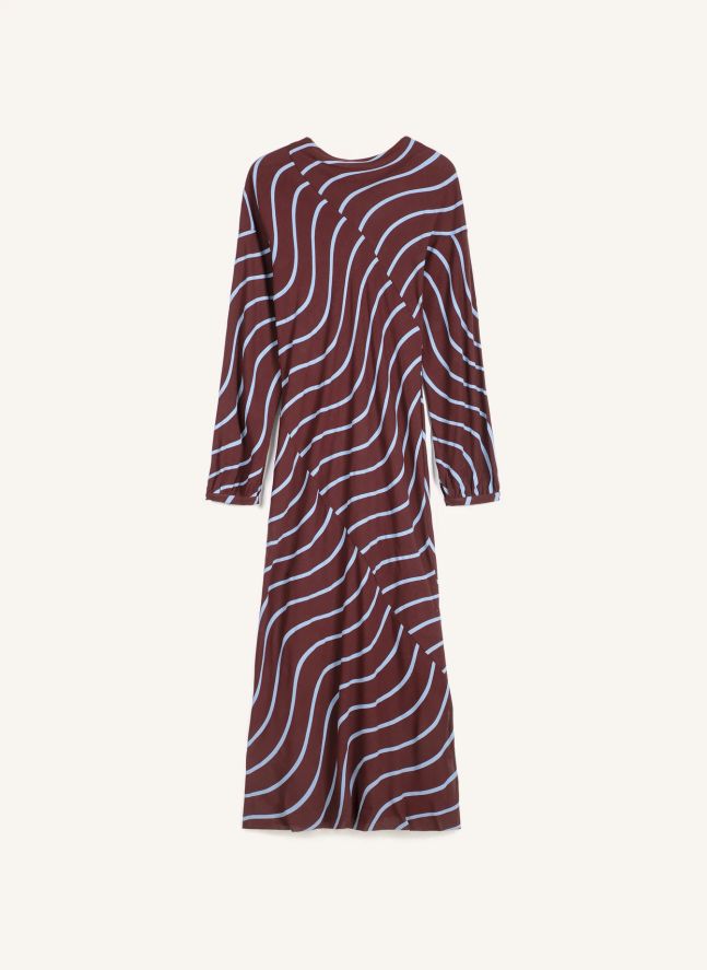 Robe Rayures Psicodelic | Bordeaux