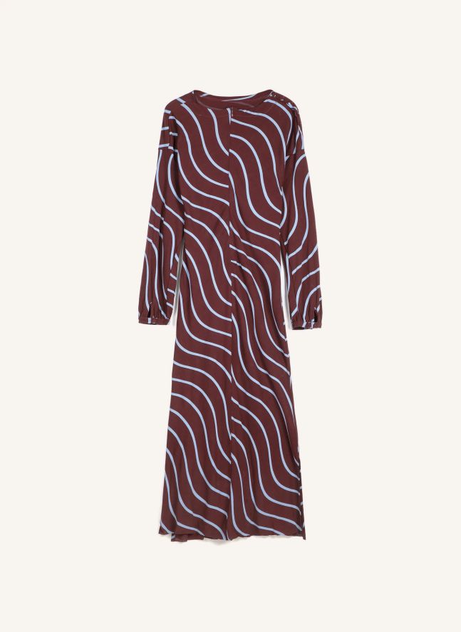Robe Rayures Psicodelic | Bordeaux