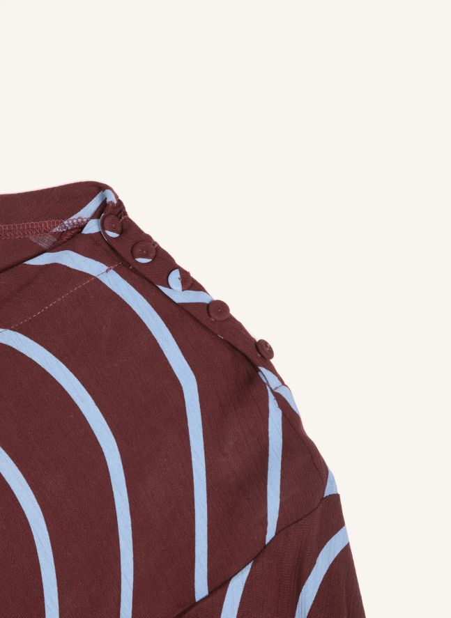 Robe Rayures Psicodelic | Bordeaux