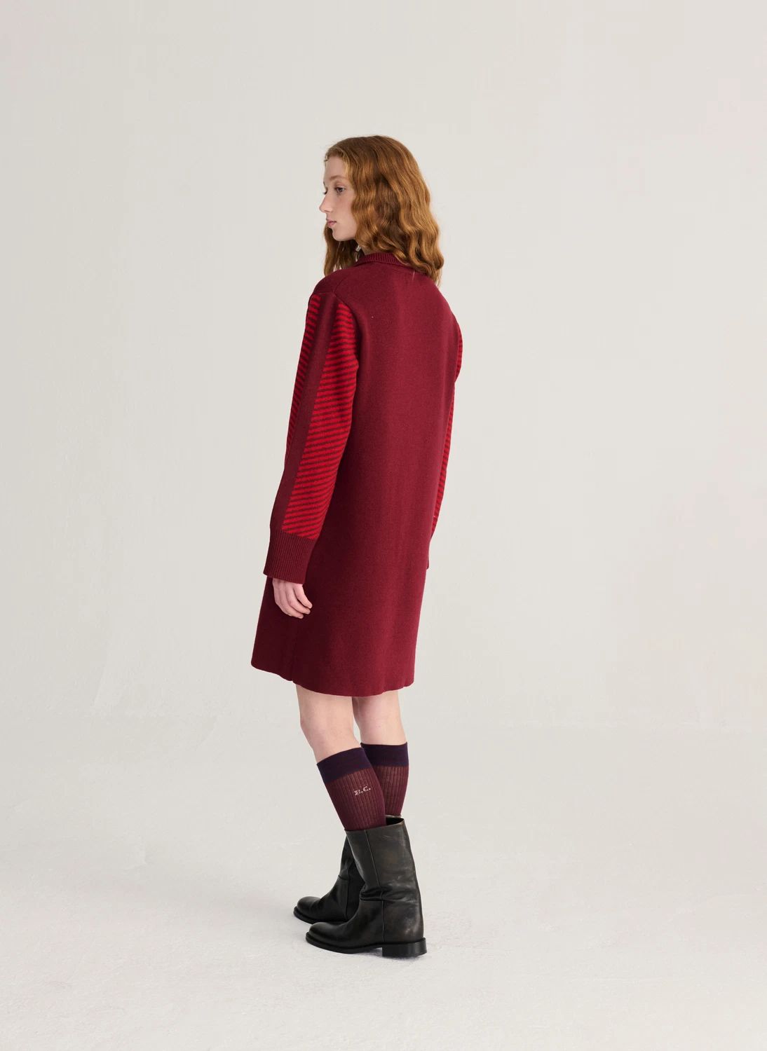 Robe Laine | Rouge- Image produit n°1