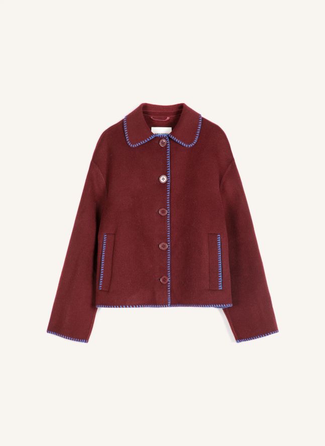 Veste Hand Made Laine | Bordeaux