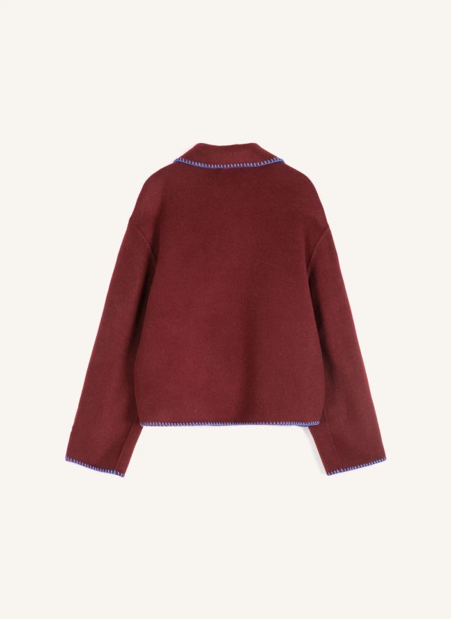 Veste Hand Made Laine | Bordeaux