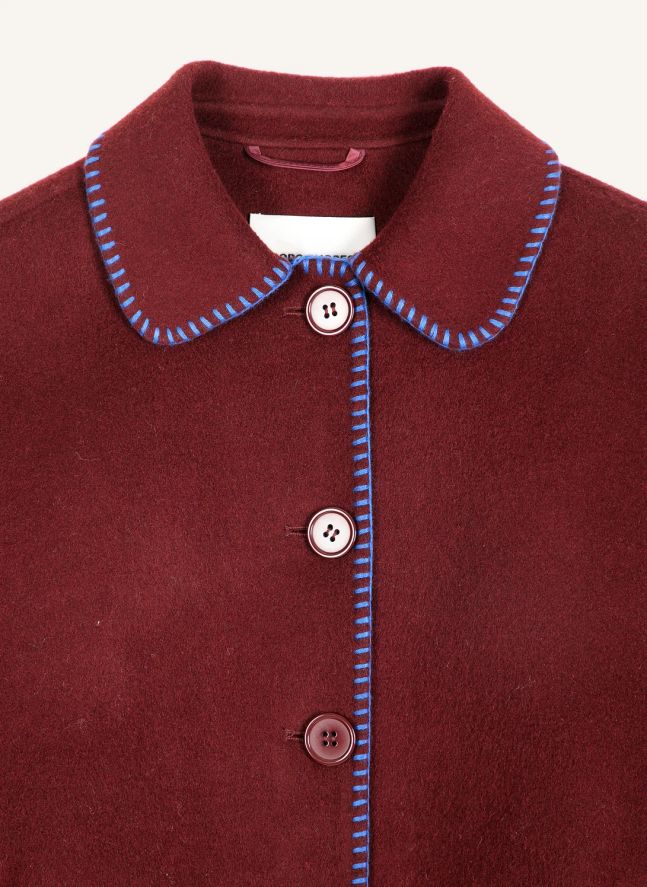 Veste Hand Made Laine | Bordeaux