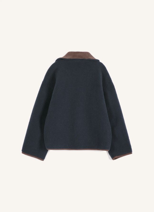 Veste Réversible Soft Sherpa | Marron foncé