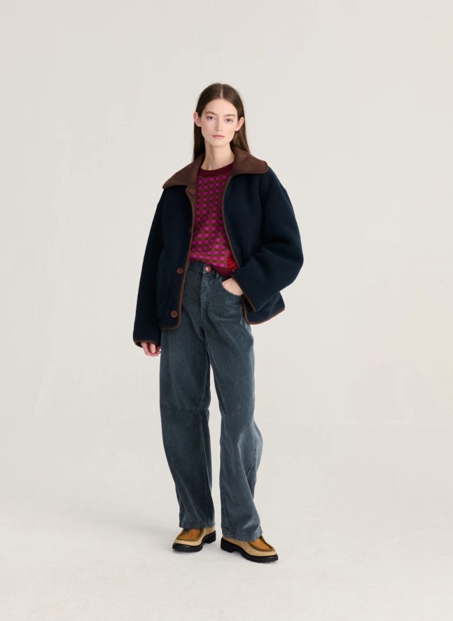 Veste Réversible Soft Sherpa | Marron foncé