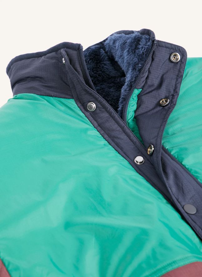 Veste Cozy Sherpa | Marron foncé