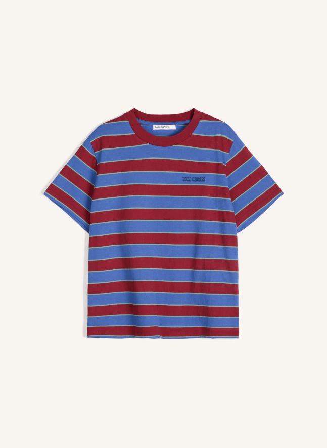 T-shirt Rayures Coton | Bleu