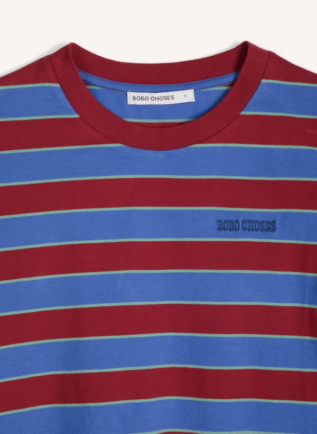 T-shirt Rayures Coton | Bleu
