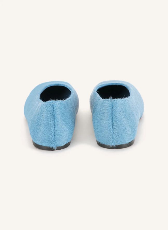Ballerines Cuir | Bleu de Prusse