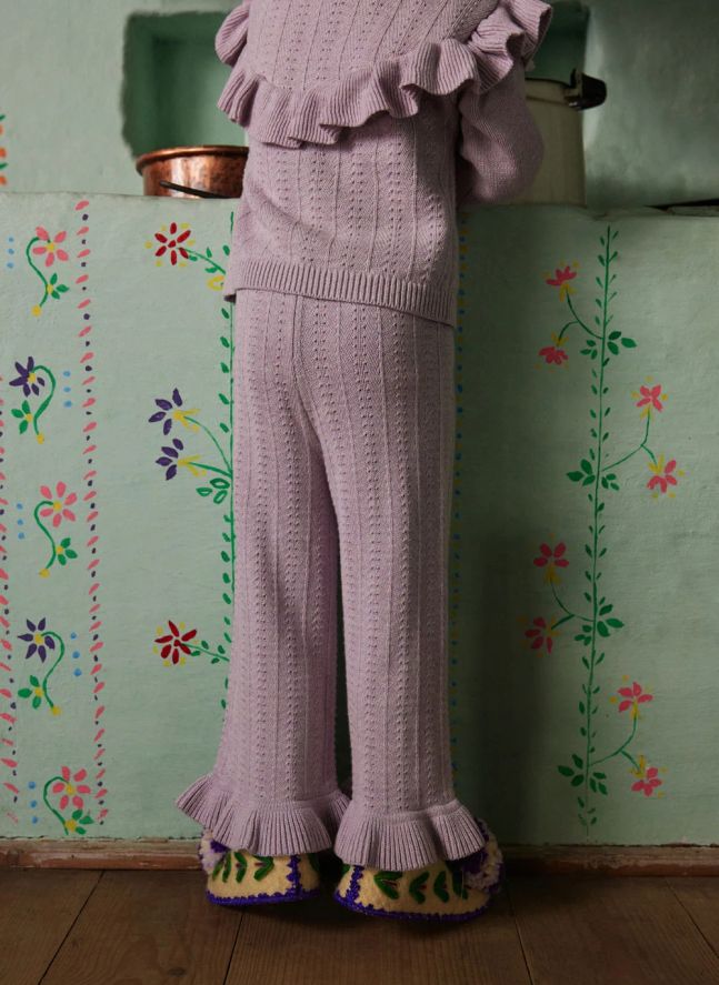 Pantalon Salou Maille | 	Lilas