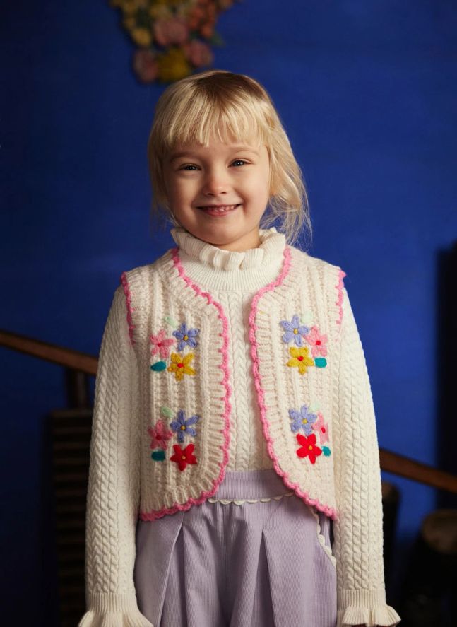 Gilet Sans Manches Yuliyami Laine | Crème