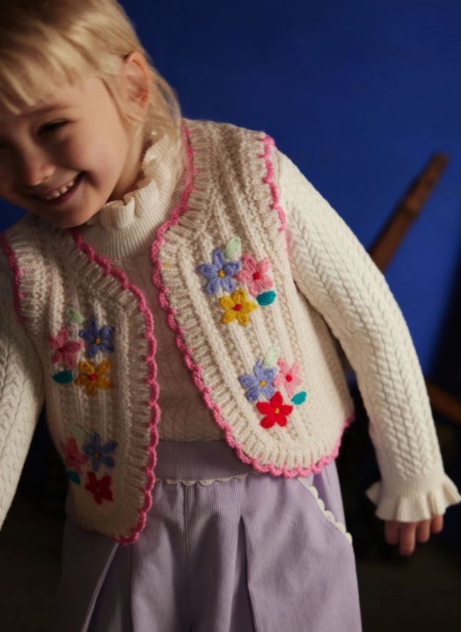 Gilet Sans Manches Yuliyami Laine | Crème