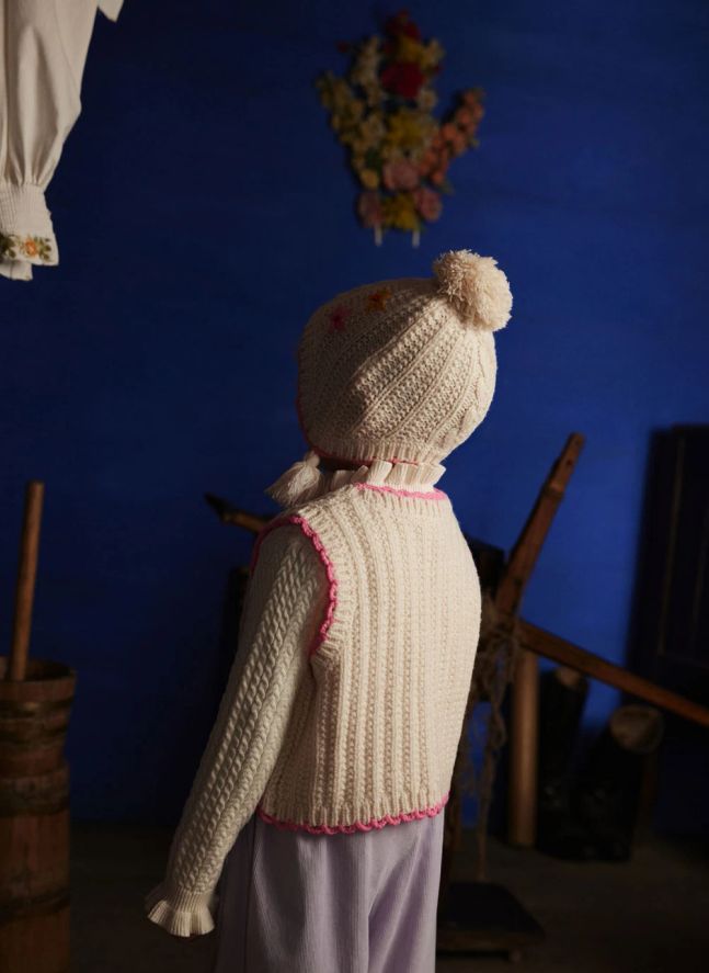 Gilet Sans Manches Yuliyami Laine | Crème
