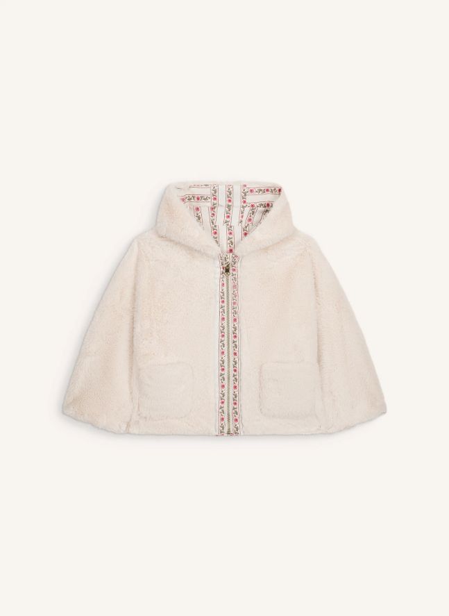 Veste Reversible Façon Fourrure Felvet | Crème