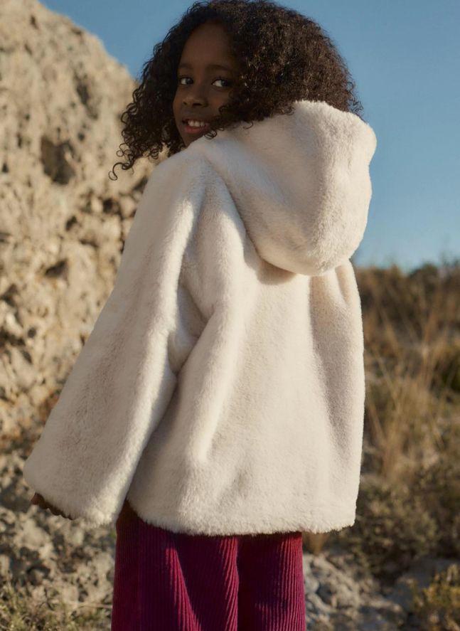 Veste Reversible Façon Fourrure Felvet | Crème