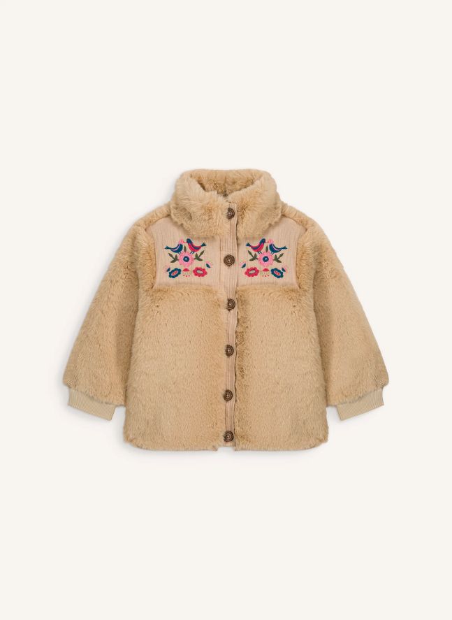 Veste Façon Fourrure Rosinna | Marron
