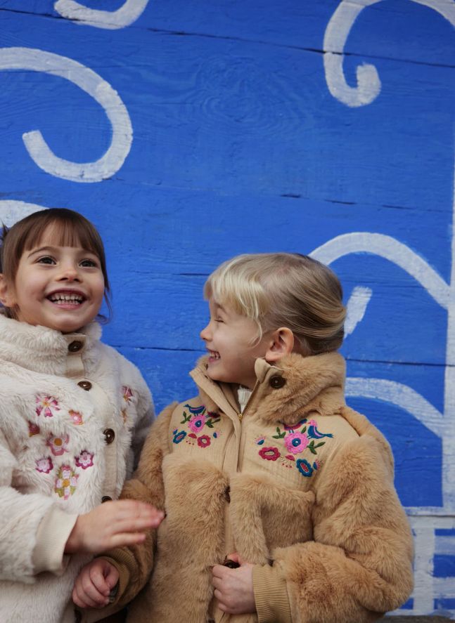 Veste Façon Fourrure Rosinna | Marron