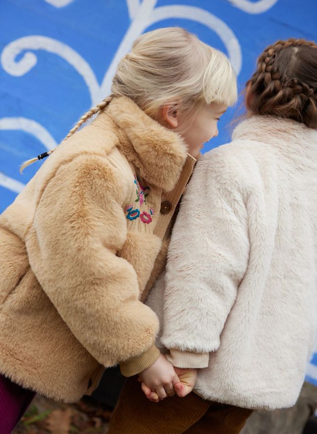 Veste Façon Fourrure Rosinna | Marron