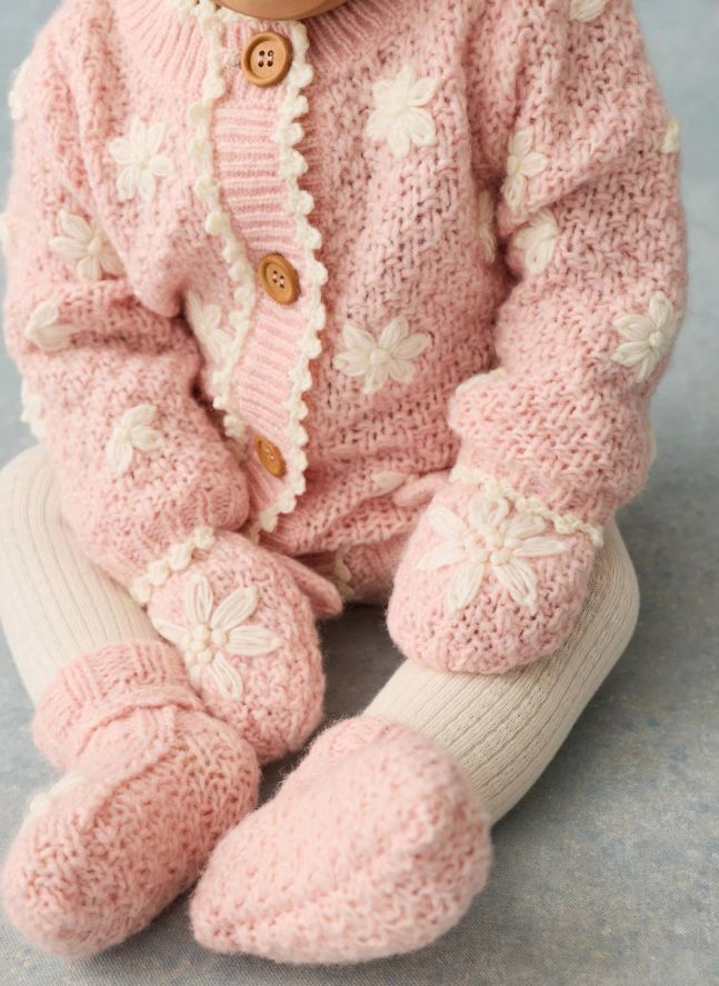 Moufles Ania Laine | Rose