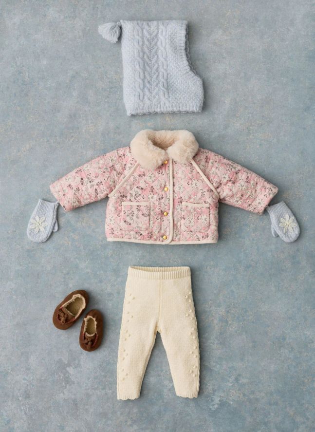 Abrigo reversible de piel Dalila | Rosa