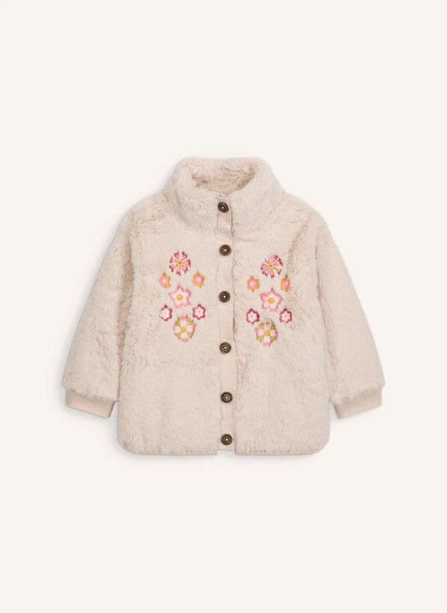 Veste Façon Fourrure Rosinna | Crème