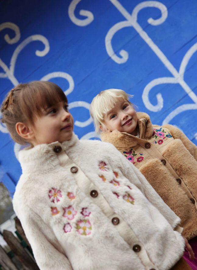Veste Façon Fourrure Rosinna | Crème