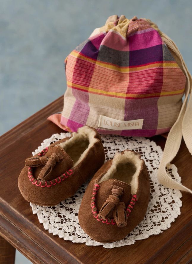 Chaussons Samsam Cuir | Marron