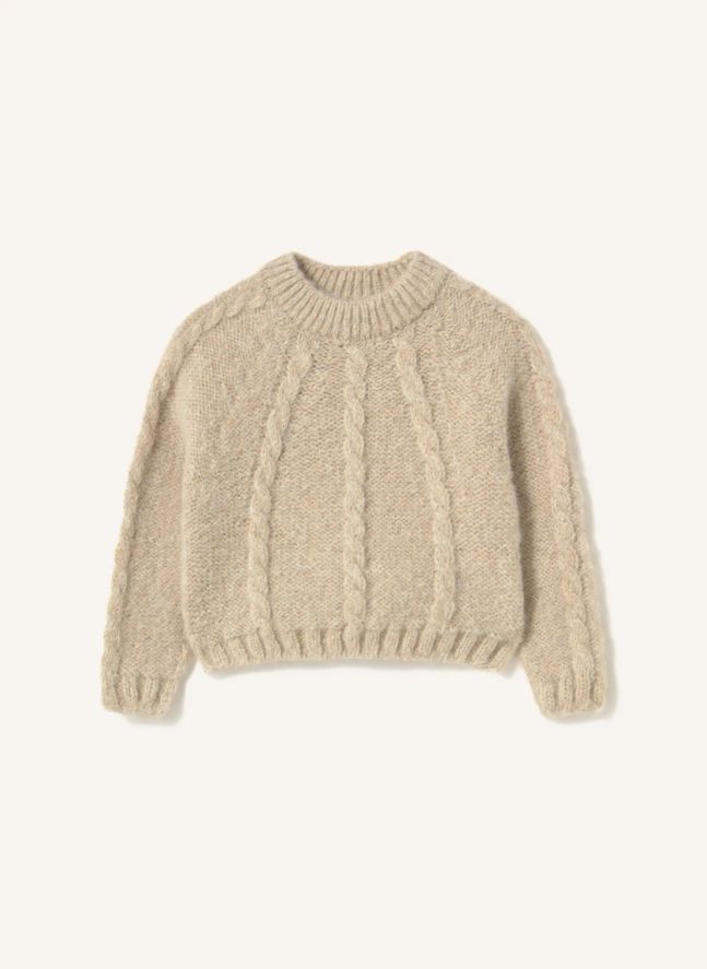 Pull Torsades Alba | Ivoire