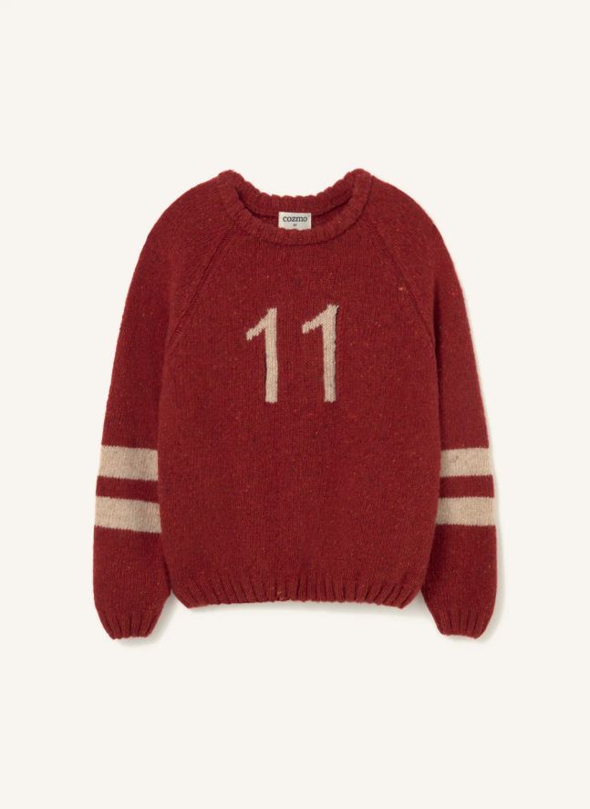 Pull Arles Coton Bio | Rouge foncé