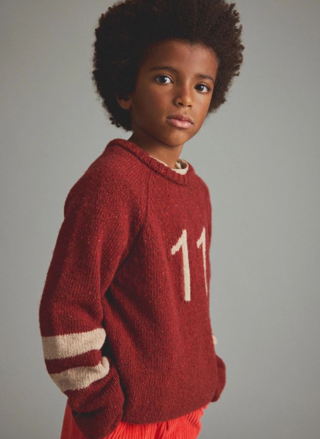 Pull Arles Coton Bio | Rouge foncé