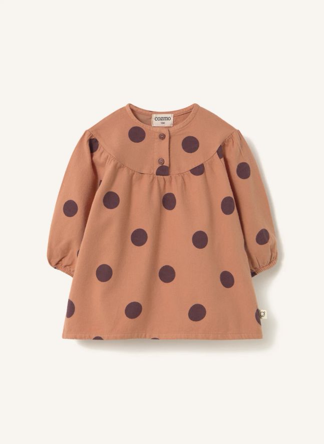 Robe Aroa Pois | Corail