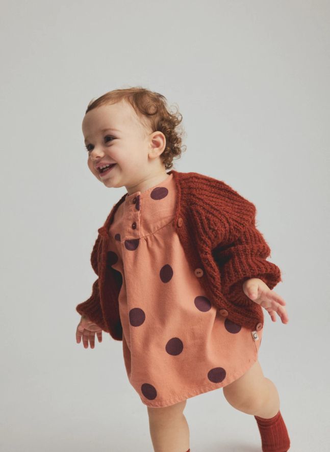 Robe Aroa Pois | Corail