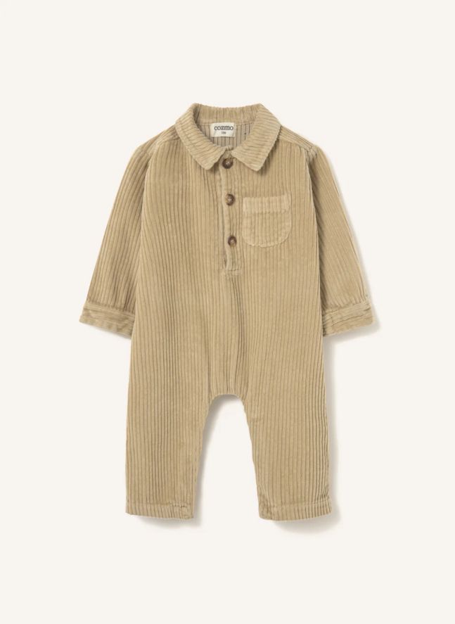 Combinaison Blai Velours Côtelé Coton Bio | Beige