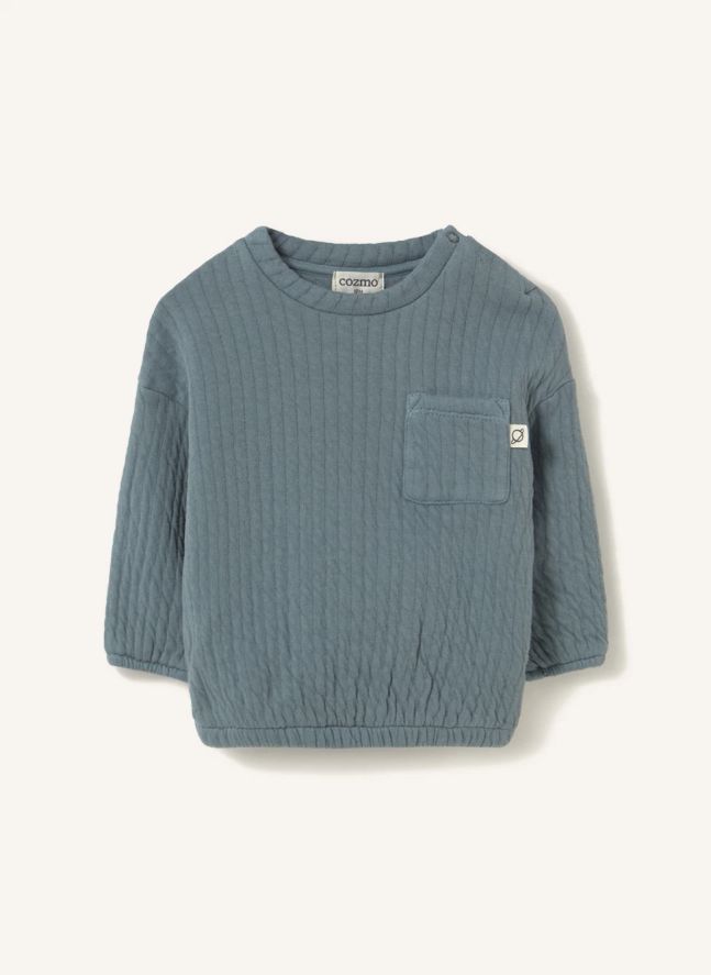Jogger Daan Coton Bio | Bleu horizon