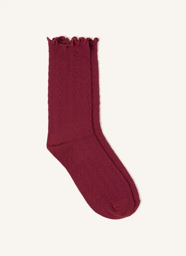 Chaussettes Frill | Bordeaux