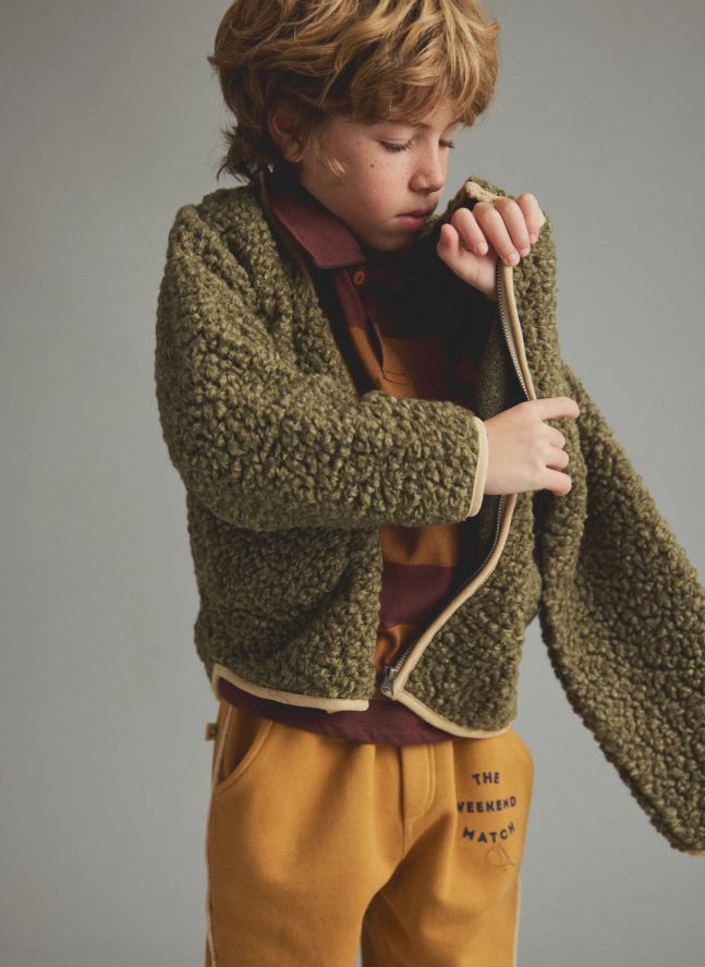 Blouson Sherpa Hugo | Kaki