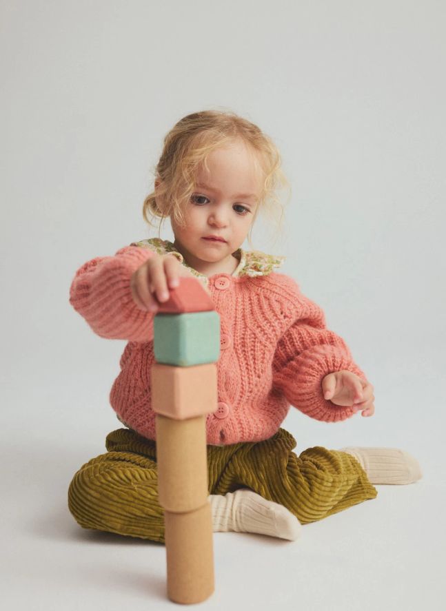 Cardigan India | Rose