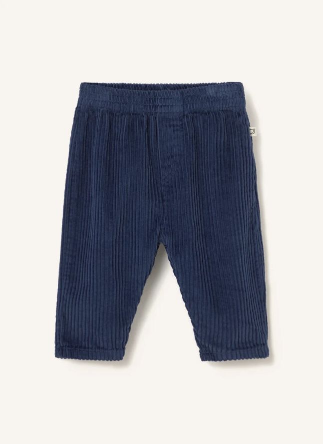 Pantalon Miki Velours Côtelé Coton Bio | Bleu marine