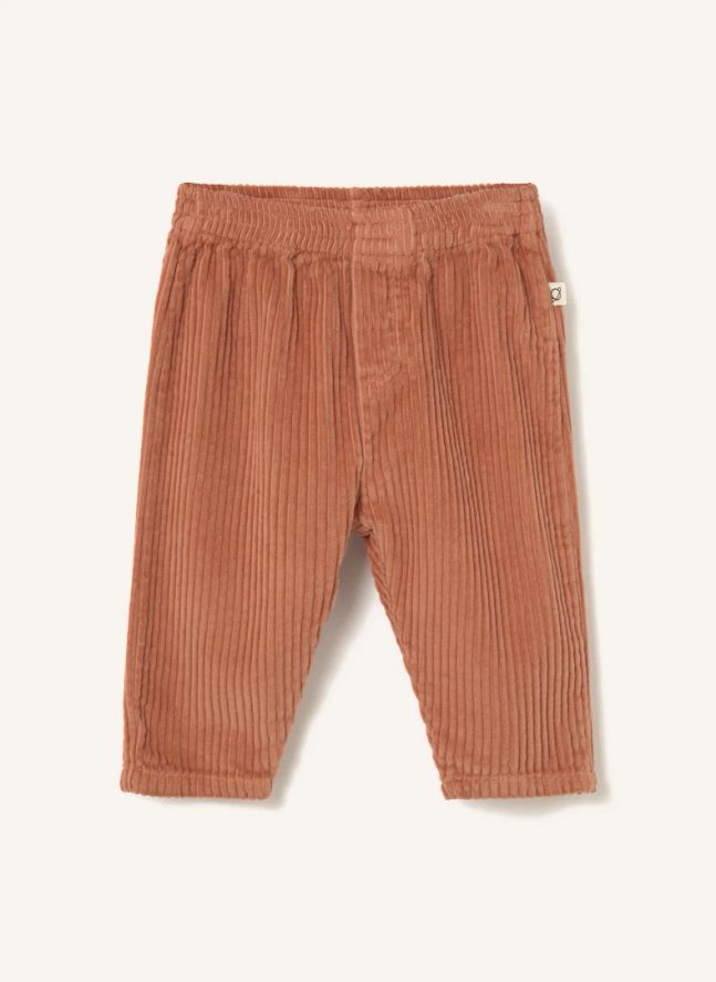Pantalon Miki Velours Côtelé Coton Bio | Corail