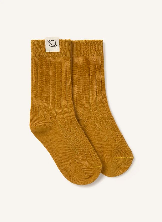 Chaussettes Unies | Ocre