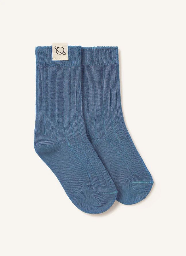 Chaussettes Unies | Bleu horizon