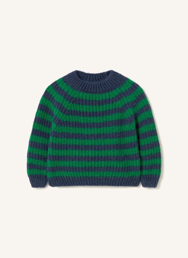 Pull Vigo Rayé | Vert prairie